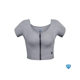 تاپیک نیم‌تنه ورزشی sweatproof crop grey
