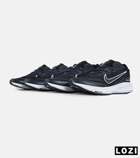 کفش کتانی مردانه و زنانه سرمه ای سفید نایک NIKE air zoom