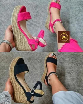 صندل لژدار کنفی زنانه
