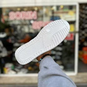 کتانی آدیداس داسلر سفید آبی سایز بزرگ 6063