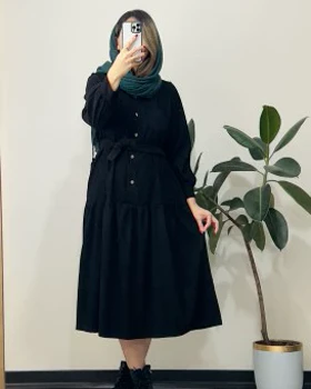 پیراهن مانتویی پاییزه سوین