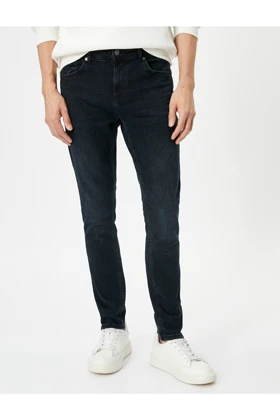 شلوار جین Skinny Fit - Michael Jean 4WAM40150ND