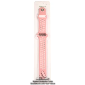 بند سیلیکونی سوراخ دار صورتی Smart Watch Strap PW2