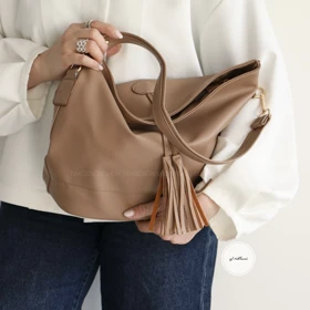 کیف زنانه بزرگ مدل نیلوت (نسکافه ای)