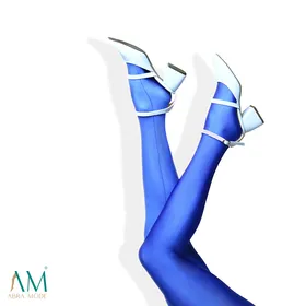 جوراب شلواری آبی کاربنی ابرا مد