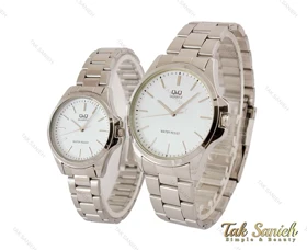 ساعت کیو اند کیو ست نقره ای سفید Q&amp;amp;Q-4141-S