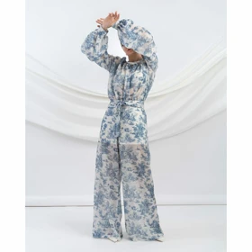 شومیز حریر زنانه آستین پفی دبورا (Deborah) سین‌استایل