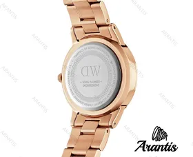 ساعت دنیل ولینگتون رزگلد صفحه قهوه ای زنانه w-6004