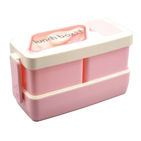 ظرف غذا لانچ باکس مدل 3Box-Calix ظرفیت 1.5 لیتر (صورتی)