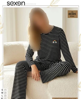 بلوز و شلوار سایز نرمال زنانه sexen کد 40305