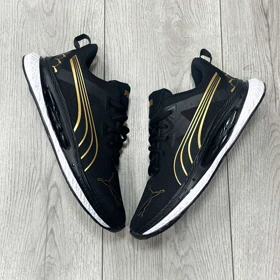 کتانی اسپرت مردانه مدل پوما PUMA رنگ مشکی طلایی
