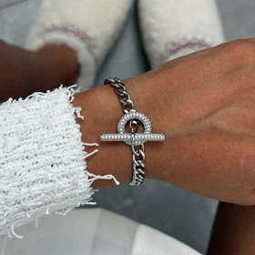 دستبند استیل زنانه دیوید یورمن کد 878