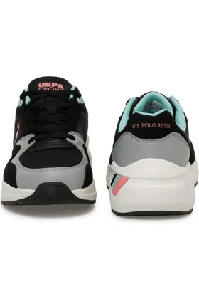 کفش اسپورت آناتومیک روزانه آناتومیک U.S.POLO ASSN.HUSKY 4FX BLACK PINK COMFORT POLO24BYHUSKY