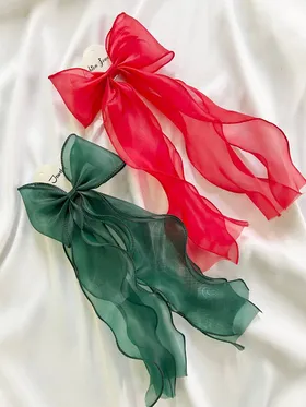 گیره پاپیونی حریر بلند