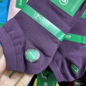 جوراب مچی ساده تک‌رنگ 1010 (بنفش تیره)