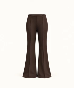 شلوار بوت‌کات قهوه‌ای Zara533