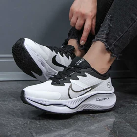 کتانی ست مردانه زنانه اسپرت مدل nike zoom نایک زوم رنگ سفید