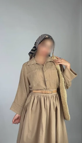 شومیز دوجیب مدل آیتن کد 50249