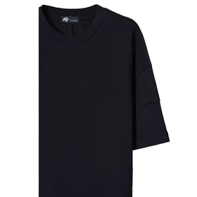 تیشرت مشکی زیگ zig مدل Sleeve Pocket