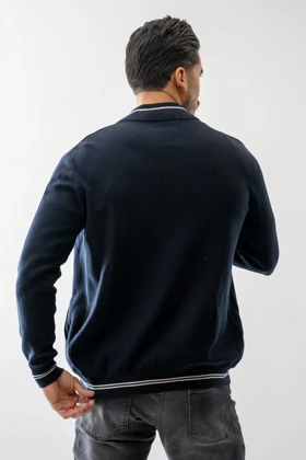 سویشرت بافت یقه خلبانی مردانه