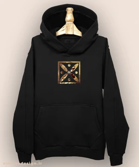 هودی مردانه و زنانه طرح درفش ساسانی با نگاره ی کوروش بزرگ