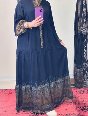 پیراهن بلند نخی