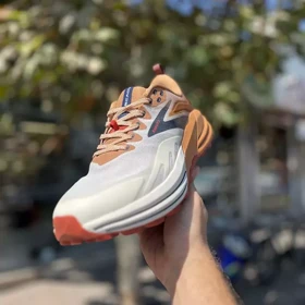 کفش روزمره مردانه بروکس مدل کسکادیا Cascadia 16 کیفیت مستر سفید نارنجی