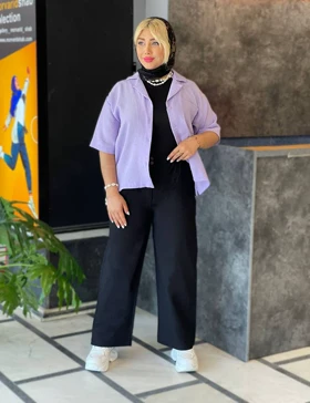 شلوار نیم بگ نینا کد : 13228