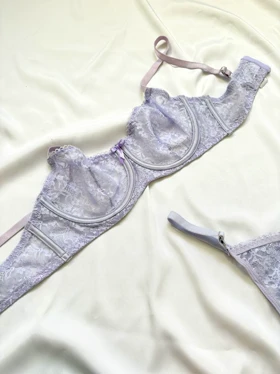 ست تمام تور گل ریز مکسوریا یاسی