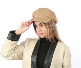 کلاه نقابدار کاپیتانی مخمل کبریتی