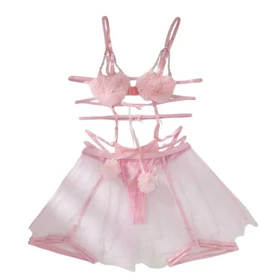 ست فانتزی زنانه صورتی دنلا (Danella)