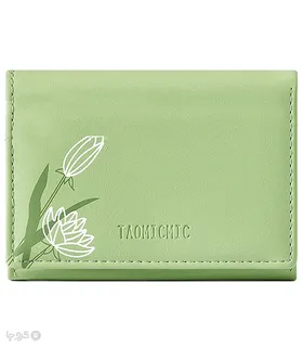 کیف پول زنانه تاشو دکمه دار Taomicmic تائومیک میک طرح شاخه گل