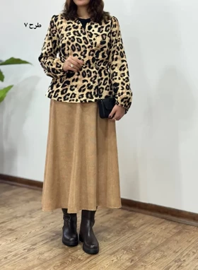 ست تونیک و دامن هانیل 2 کد 3991