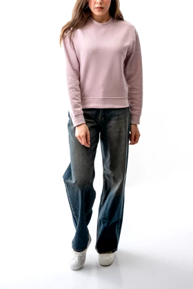 تیشرت آستین بلند دورس سرشانه افتاده زنانه