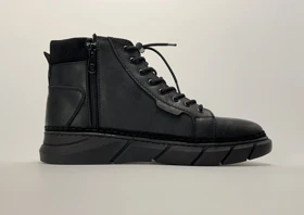 بوت ساق‌دار چرمی مردانه بندی