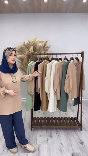 شومیز و شلوار شانتون