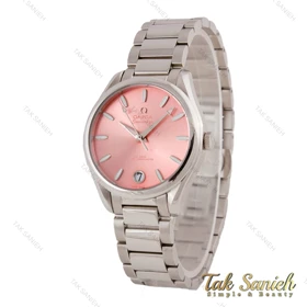 ساعت امگا سیمستر زنانه استیل صفحه صورتی Omega-5700-L