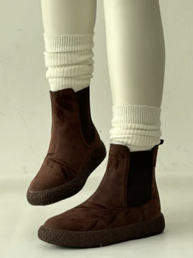 نیم بوت زیره برفی گلدوزی 2321