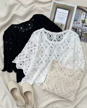 شومیز قلاب بافی مدل 5 کد 5437