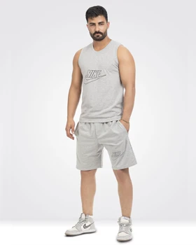 ست راحتی مردانه نخی nike ملانژ