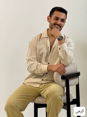 پیراهن مردانه استین بلند پری_کد4479