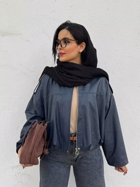 کاپشن چرم آستردار شکیرا