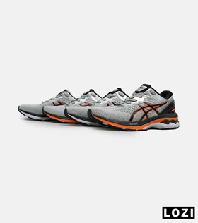 کتانی بزرگ پا طوسی نارنجی ASICS GEL-KAYANO 27