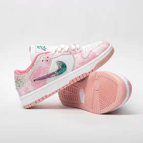 کفش کتانی جردن 1 دراگون سفید صورتی کد 294843