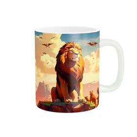 ماگ طرح شیر جنگل کد 1581