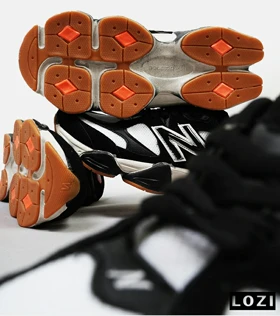 کفش کتانی مردانه و زنانه مشکی طوسی قهوه ای NEW BALANCE 9060