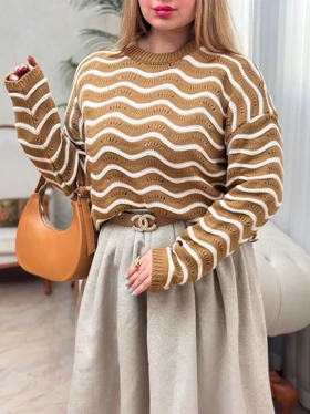 بلوز بافت موجی 2504