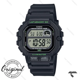 ساعت کاسیو مردانه WS-1400H-1AV اصل مشکی Casio-11839-G