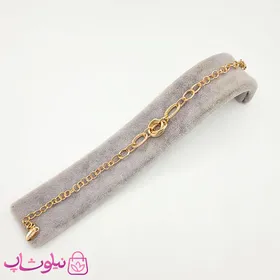 دستبند دخترانه زنجیری ژوپینگ نگین‌دار