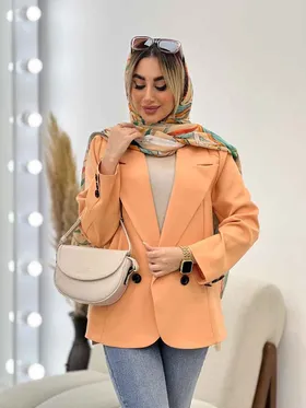 مانتو مازراتی دو دکمه بغل چاک